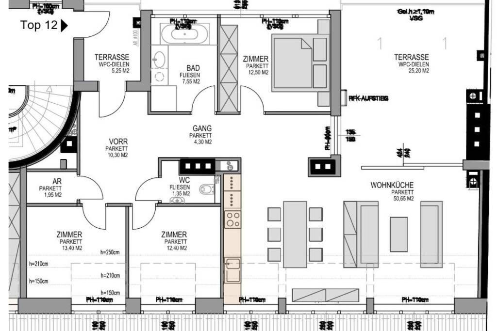 Apartament Grosses Penthouse #12 Mit Terrasse Und Aussicht Wiedeń Zewnętrze zdjęcie